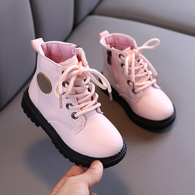 Παιδικές μπότες με κορδόνια και έμβλημα για κορίτσια και αγόρια