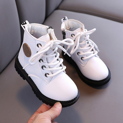 Παιδικές μπότες με κορδόνια και έμβλημα για κορίτσια και αγόρια