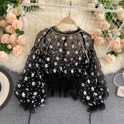 Naiste lilltikandiga tüllsärk