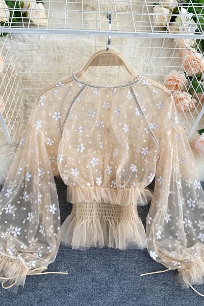 Naiste lilltikandiga tüllsärk