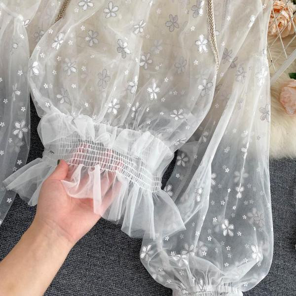 Naiste lilltikandiga tüllsärk