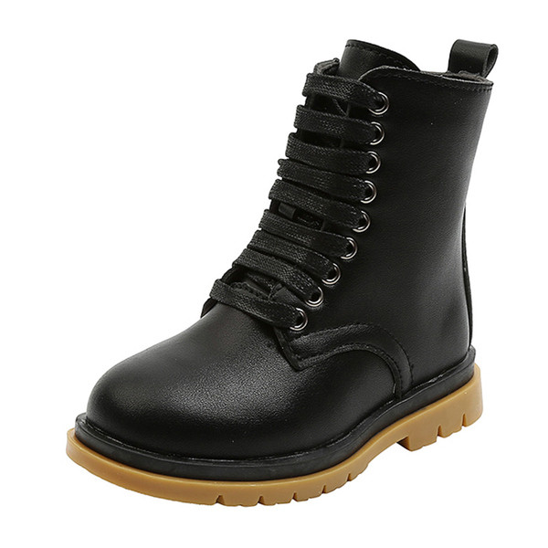 Fűzős bőrcsizma lányoknak