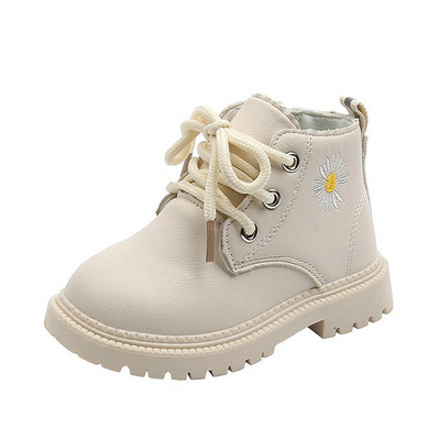 Modern gyerekcsizma hímzéssel és nyakkendővel lányoknak