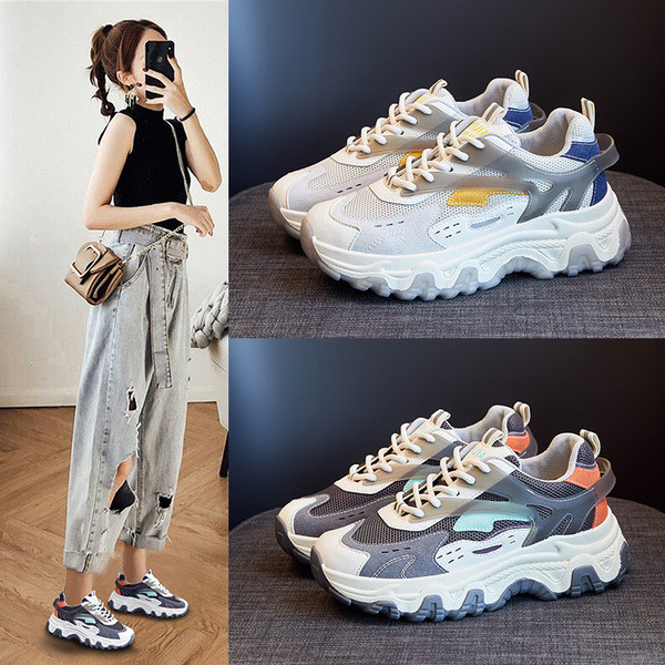 Φθινοπωρινά αθλητικά παπούτσια με τραχιά σόλα κατάλληλη για γυναίκες