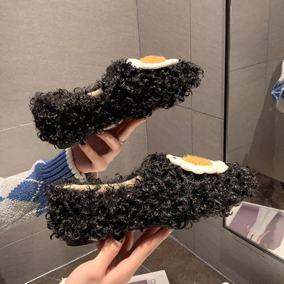 Casual γυναικεία παπούτσια με λουλούδι 3D και επίπεδη σόλα