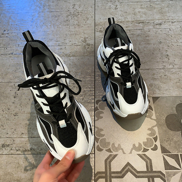 Naiste sportlikud ja vabaaja tossud 6 cm platvormiga