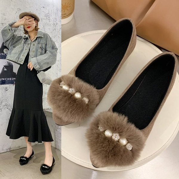 Sule ja pärlitega vabaaja terava otsaga kingad