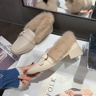 Γυναικεία παπούτσια με τακούνι και πάχος 4 cm