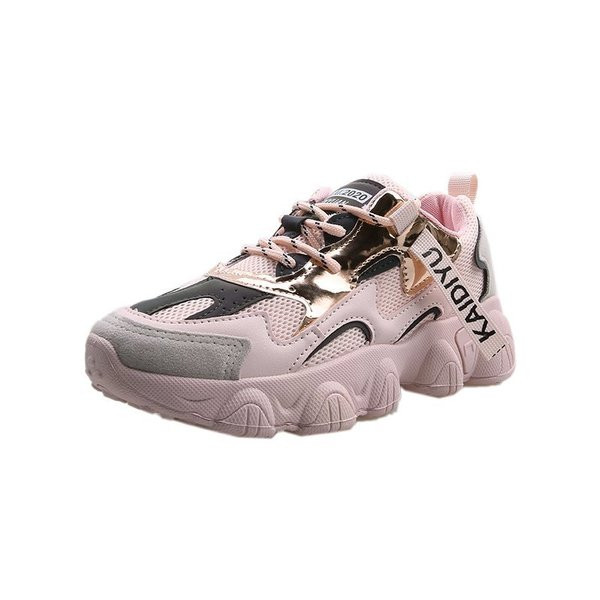 Μοντέρνα γυναικεία αθλητικά παπούτσια με υψηλή τραχιά σόλα