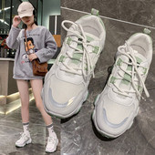 Φθινοπωρινά πάνινα αθλητικά παπούτσια με τραχιά σόλα