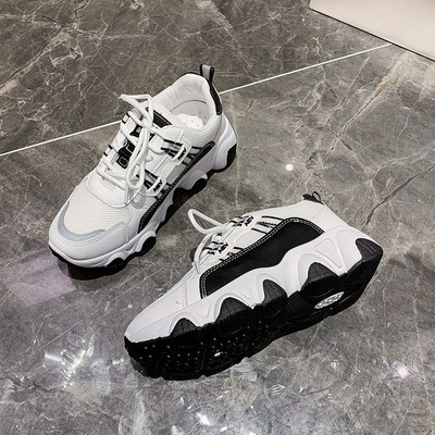 Φθινοπωρινά πάνινα αθλητικά παπούτσια με τραχιά σόλα