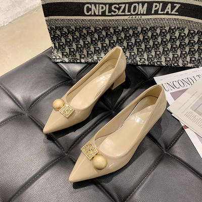 Νέο μοντέλο καθημερινά παπούτσια με παχιά χαμηλά τακούνια