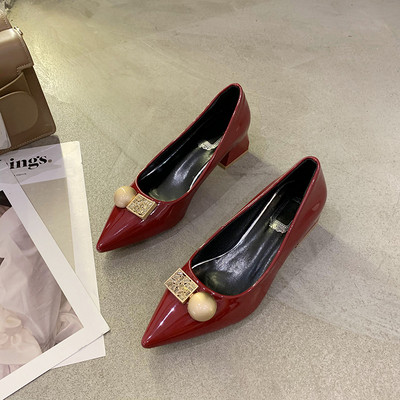 Νέο μοντέλο καθημερινά παπούτσια με παχιά χαμηλά τακούνια