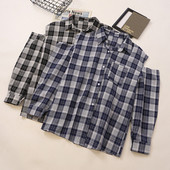 Vabaaja naiste ruuduline paljaste õlgadega särk