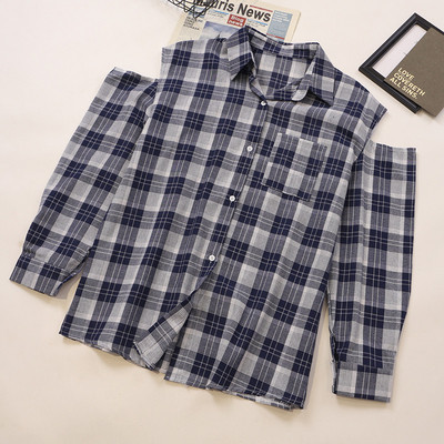 Vabaaja naiste ruuduline paljaste õlgadega särk