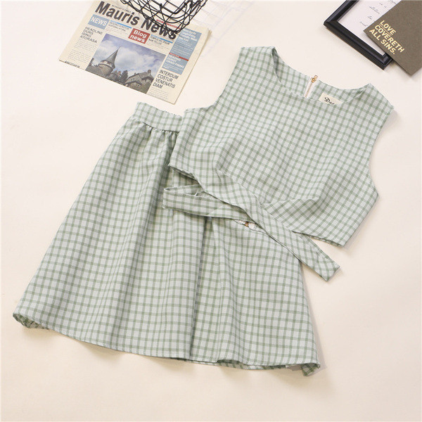 Két részből álló napi női szett - szoknya és felső