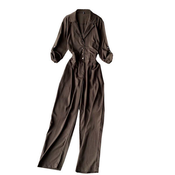 Uus mudel pikkade varrukate ja nööpidega naiste kombinesoonid