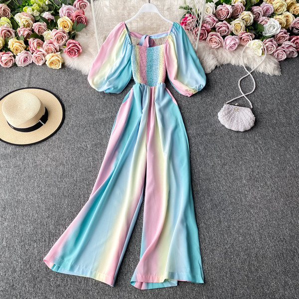 Πολύχρωμη γυναικεία σαλόπέτα με κοντά μανίκια