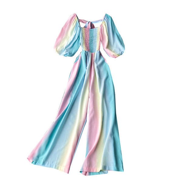 Πολύχρωμη γυναικεία σαλόπέτα με κοντά μανίκια