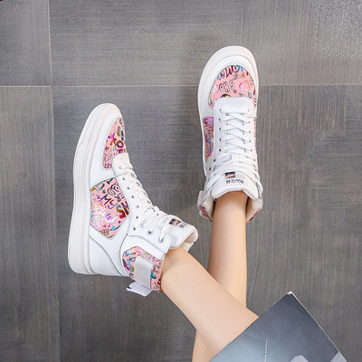 Casual γυναικεία πάνινα παπούτσια με επίπεδη σόλα