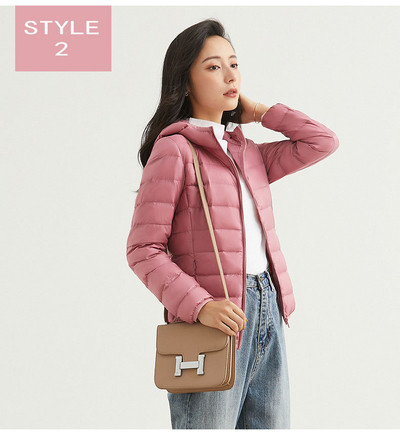 Kerge naiste jakk kapuutsi ja taskutega