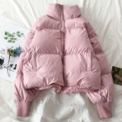 Uue mudeli lühike lukuga talvejope