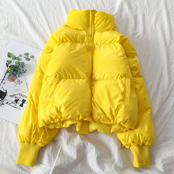 Uue mudeli lühike lukuga talvejope