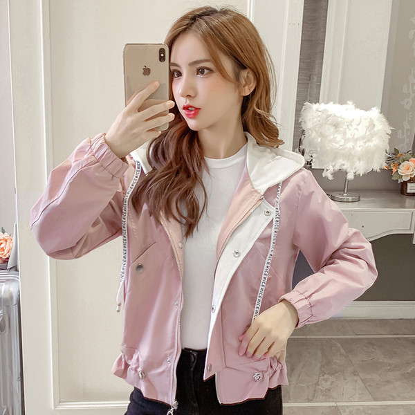 Új modell sport női kabát kapucnival