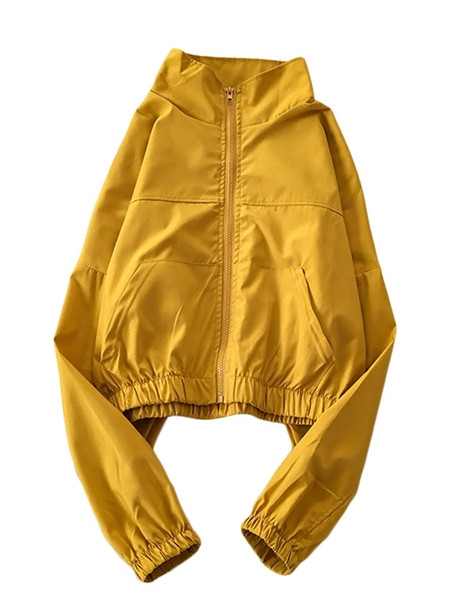 Új modell vékony őszi kabát cipzárral