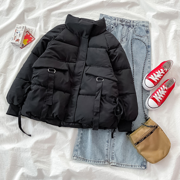 Őszi-téli kabát rövid széles modell