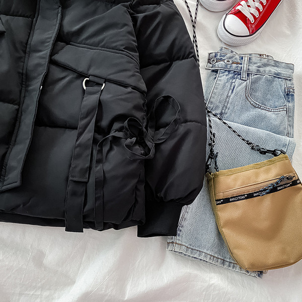 Őszi-téli kabát rövid széles modell