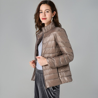 Γυναικείο casual μπουφάν με ψηλό γιακά και μεγέθη έως 7XL