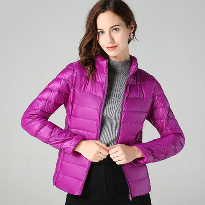 Γυναικείο casual μπουφάν με ψηλό γιακά και μεγέθη έως 7XL