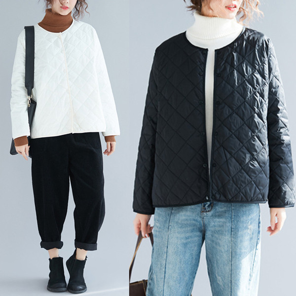 Naiste vabaaja jope lukuga ja ümara kaelusega