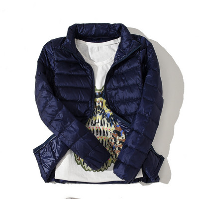 Ženska ležerna jakna s visokim ovratnikom i patentnim zatvaračem