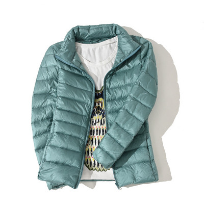 Ženska ležerna jakna s visokim ovratnikom i patentnim zatvaračem