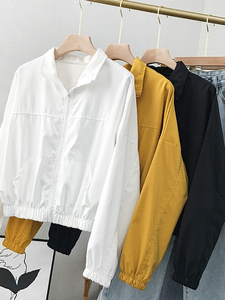 Vékony tavaszi-őszi kabát cipzárral