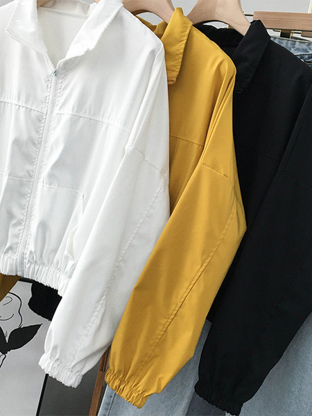 Vékony tavaszi-őszi kabát cipzárral