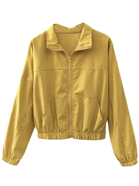 Vékony tavaszi-őszi kabát cipzárral