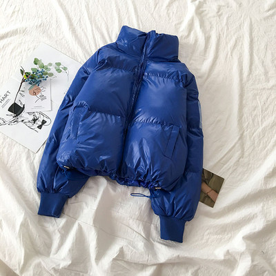 Őszi-téli női kabát cipzárral