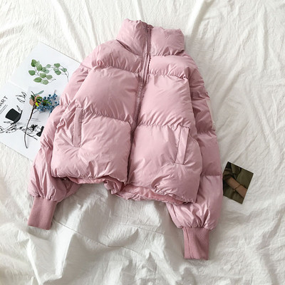 Őszi-téli női kabát cipzárral