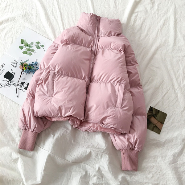 Őszi-téli női kabát cipzárral