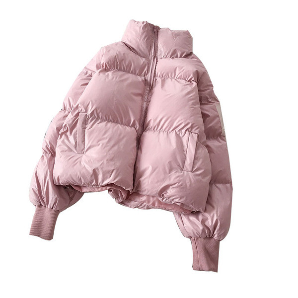 Őszi-téli női kabát cipzárral