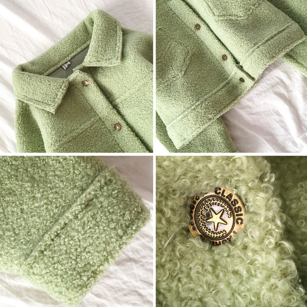 Nööpide ja taskutega sügismantel