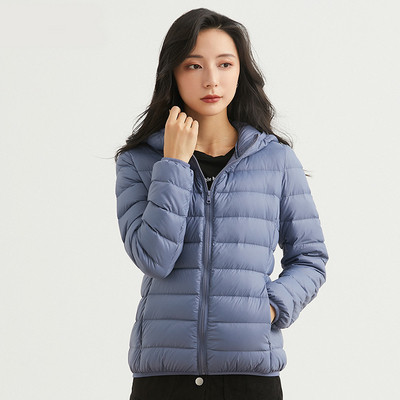 Σπορ-casual γυναικείο μπουφάν με κουκούλα και μεγέθη έως 4XL