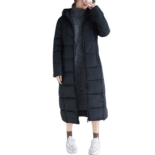 Napi hosszú női kabát kapucnival