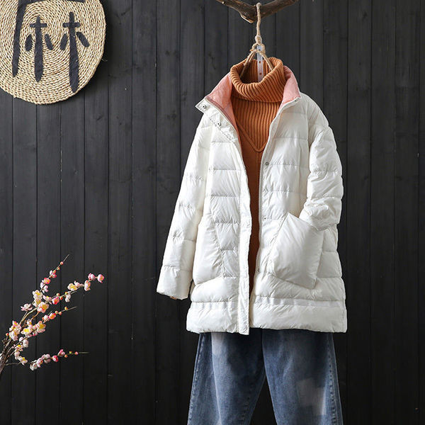 Naiste talvejope lai taskutega mudel