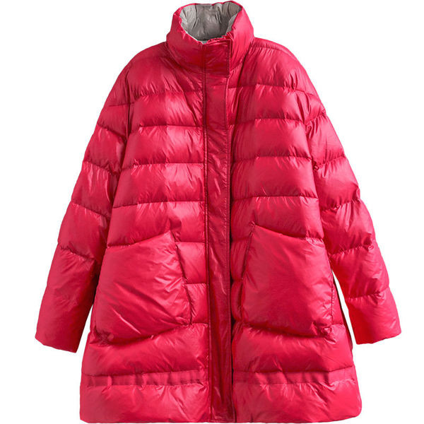 Naiste talvejope lai taskutega mudel