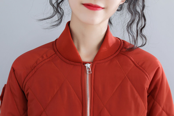 Női napi hosszú kabát cipzárral