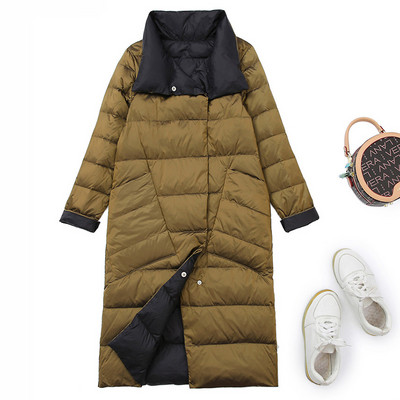 Új modell kétoldalas női kabát gombokkal és zsebekkel